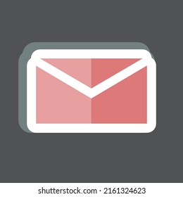 Correo adhesivo. adecuado para el símbolo Mobile Apps. diseño simple editable. vector de plantilla de diseño. ilustración de símbolo simple