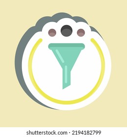 Sticker Marketing. suitable for Branding symbol. simple design editable. design template vector. simple illustration