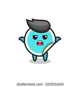 personaje de mascota de pegatinas que dice que no sé, diseño de estilo lindo para camiseta, pegatina, elemento logo