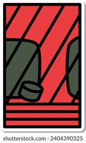 Sticker Mini Hanafuda Shimotsuki Tochi November Tochi no Kasu