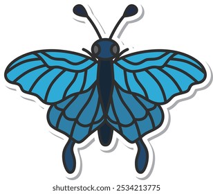 Sticker mini insect single item icon butterfly