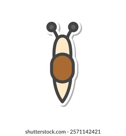 Sticker mini insect single item icon snail