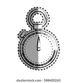 sticker monochrome blurred of chronometer