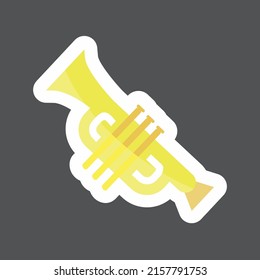 Sticker Musical toy. suitable for Toy symbol. simple design editable. design template vector. simple symbol illustration