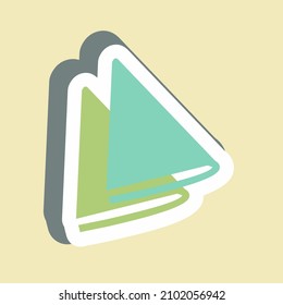 Sticker Napkins - Simple illustration,Design template vector, Good for prints, posters, advertisements, announcements, info graphics, etc.