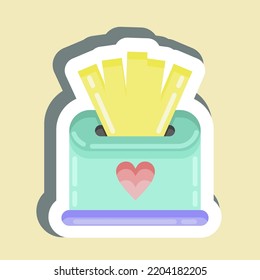 Sticker Napkins. suitable for flu symbol. simple design editable. design template vector. simple illustration