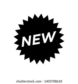 Sticker for New Arrival shop product tag, new label or sale poster and banners vector sticker icon template.