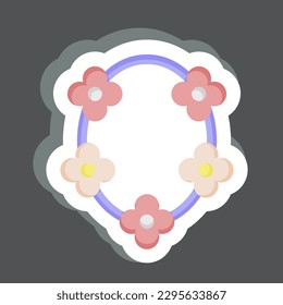 Sticker Nexlace. related to Decoration symbol. simple design editable. simple illustration