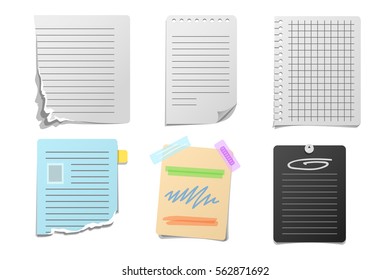 Sticker notes vector illustration.