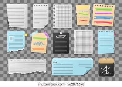 Sticker notes vector illustration.