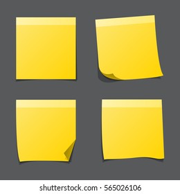 Sticker notes vector illustration.