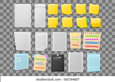 Sticker notes vector illustration.