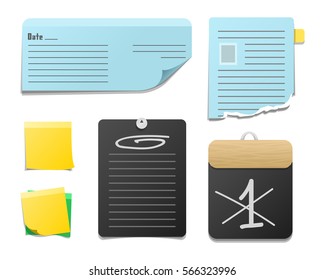 Sticker notes vector illustration.