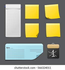 Sticker notes vector illustration.