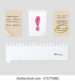 Sticker notes vector illustration.