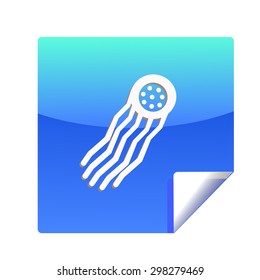 the sticker on the marine theme