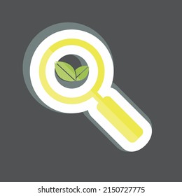 Sticker Organic Search. suitable for IT Services symbol. simple design editable. design template vector. simple symbol illustration