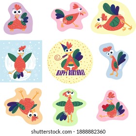 sticker pack funny emotional cock