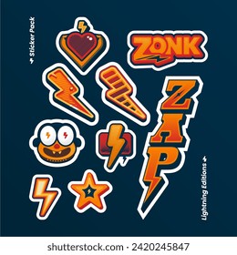 Sticker Pack Lightning Editions Simple design
