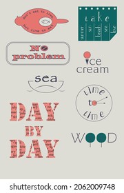 sticker pack summer and sea;