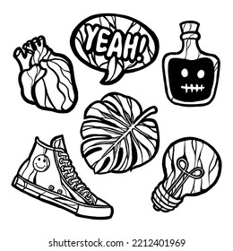 Sticker Pack Vectors And Illustrations Free Download