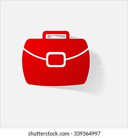 Sticker paper products realistic element design illustration portfolio