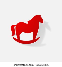 Sticker paper products realistic element design illustration 
