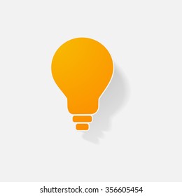 Sticker paper products realistic element design illustration light