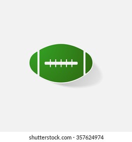 Sticker paper products realistic element design illustration ball football