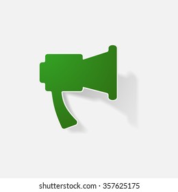 Sticker paper products realistic element design illustration 