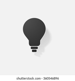 Sticker paper products realistic element design illustration light