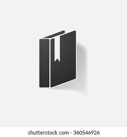 Sticker paper products realistic element design illustration book