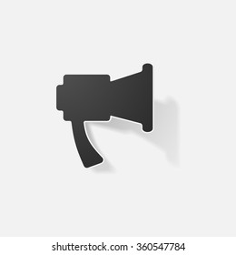 Sticker paper products realistic element design illustration 