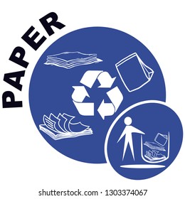 Sticker for Paper Trash