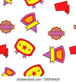 Sticker pattern. Cartoon illustration of sticker vector pattern for web