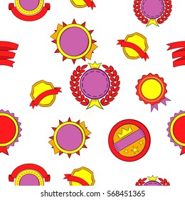 Sticker pattern. Cartoon illustration of sticker vector pattern for web