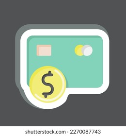 Sticker Payment Options. related to Contactless symbol. simple design editable. simple illustration