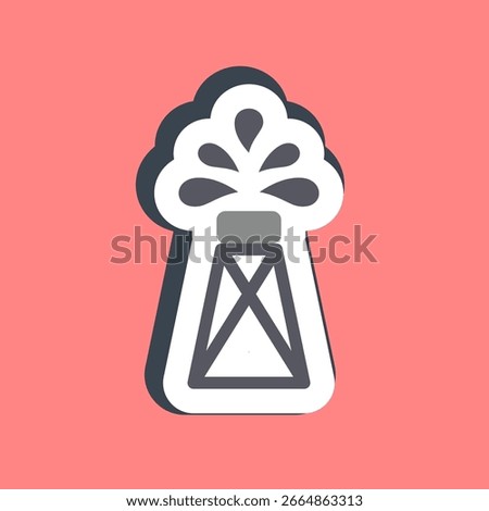Sticker petroleum. Oil Industry elements.