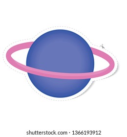 sticker planet vector