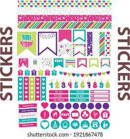 sticker planner organizer daily new