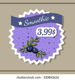 Blueberry Smoothie Sticker