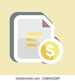 Sticker Price List. suitable for Art symbol. simple design editable. design template vector. simple illustration