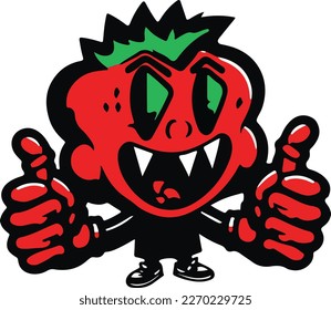 sticker or print on hoodies
green hair erokes heart rocker cartoon
