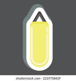 Sticker Punching Bag. related to Combat Sport symbol. simple design editable. simple illustration.boxing