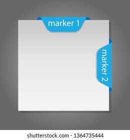 Sticker for records. Square sheet for records. Figured reeds for marking.label stickers