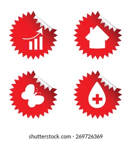 sticker red art vector illustration