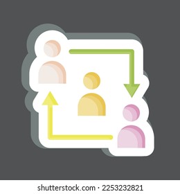 Sticker Relationship. related to Volunteering symbol. Help and support. friendship