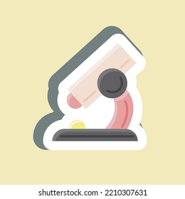 Aufkleberforschung. geeignet für Startsymbol. einfaches Design bearbeitbar. Designvorlage, Vektor. einfache Abbildung