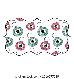 sticker retro toy tamagotchi electronic