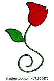 Sticker rose